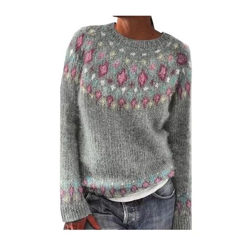 Womens Winter Sweater Lowell Patterned Pullover Fair Isle Jumper New & $ - Picture 9 of 26