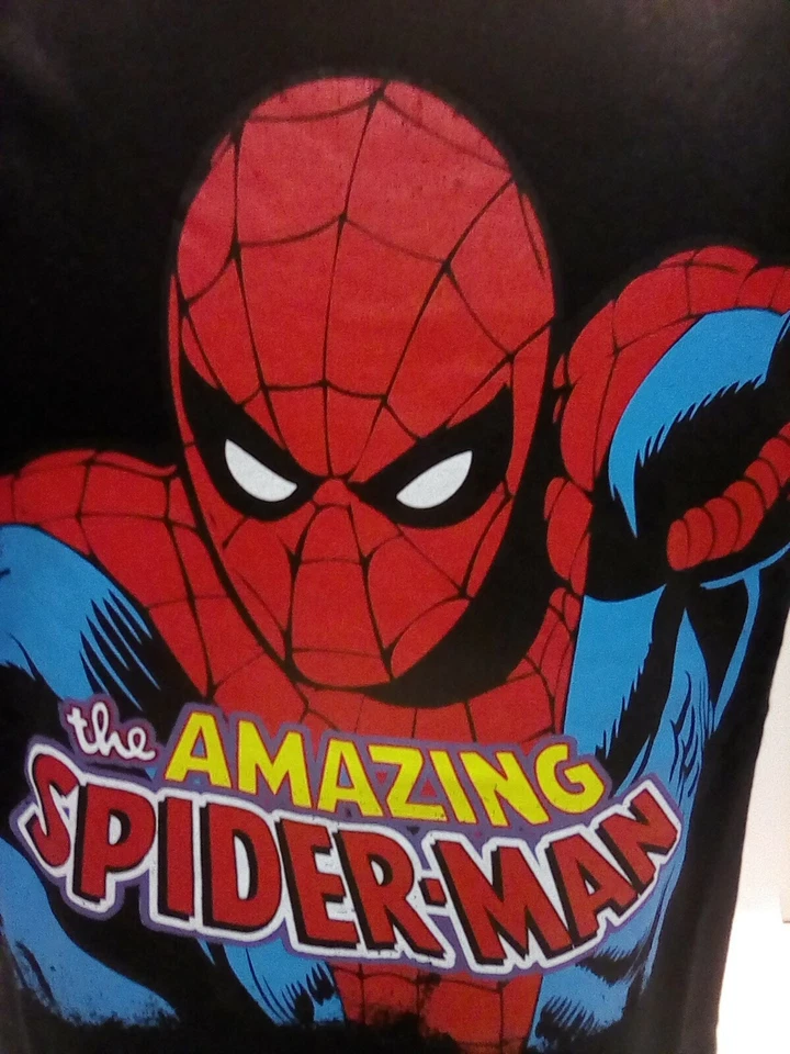 T-SHIRT ORIGINAL - MARVEL COMICS  - SPIDER MAN  - USATA - VINTAGE TAGLIA L Foto 2 de 2