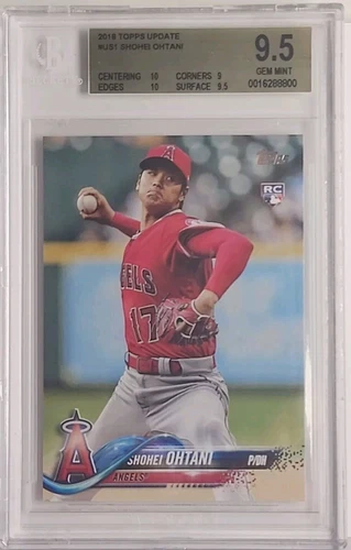 2018 Topps Update Shohei Ohtani RC US1 BGS Gem Mint 9.5 Dodgers Angels