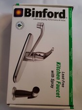 Binford Faucets - Chrome - Kitchen Faucet w/ Spray