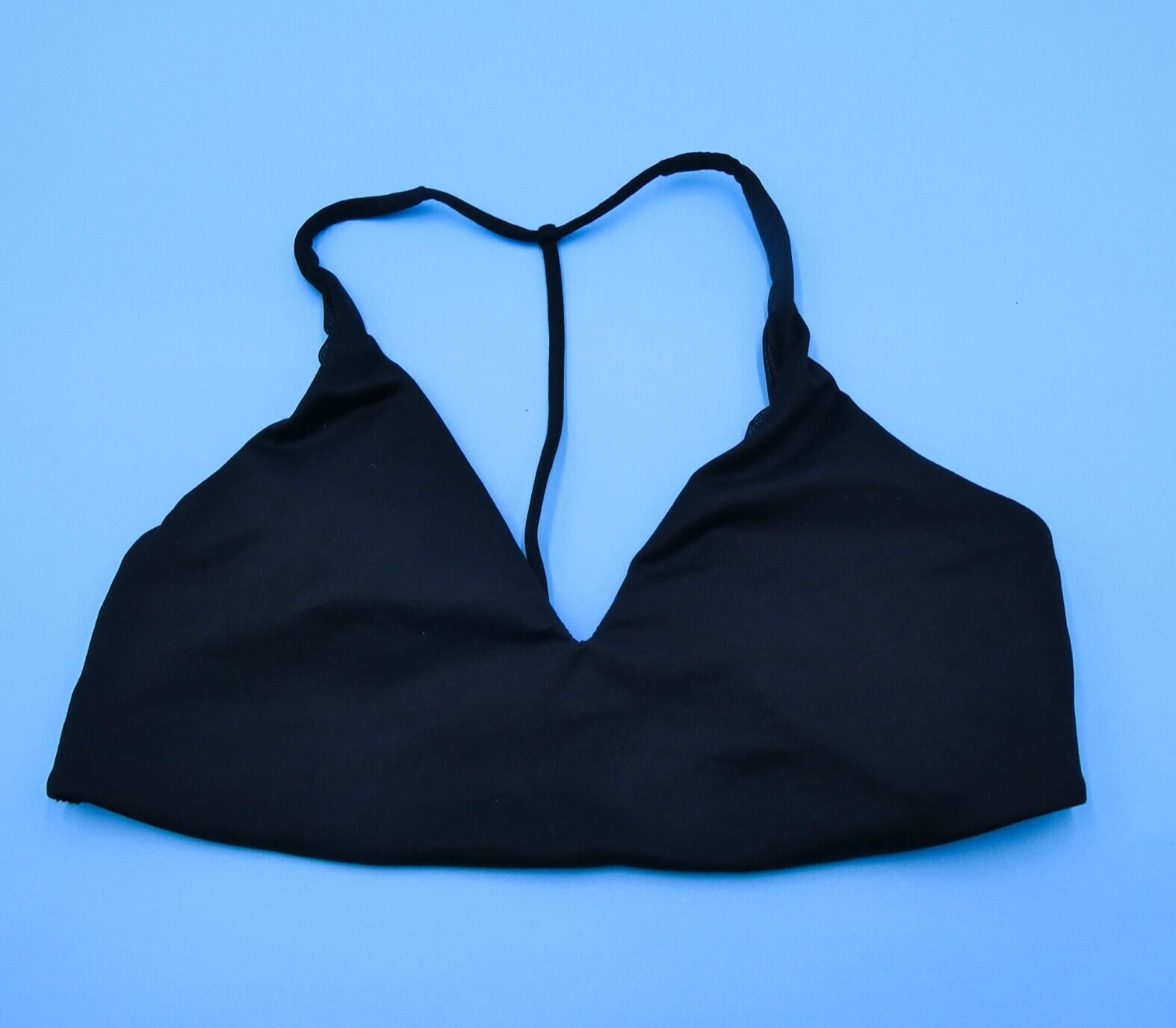 Victoria Secret Black V-Neck Wireless Padded Bralette Medium New Lingerie-image