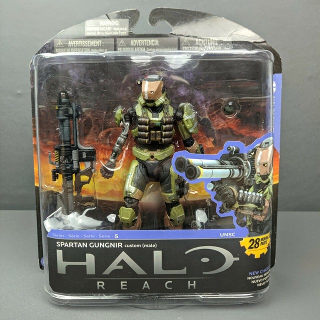 Halo Reach Series 5 Spartan Gungnir Custom 5in Action Figure McFarlane