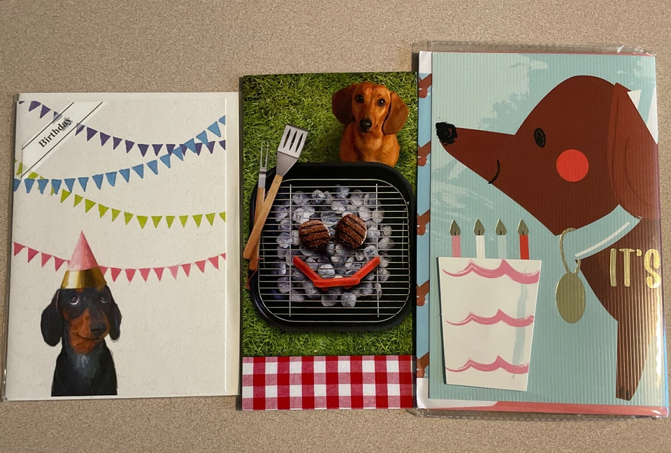 Dachshund Doxie Weiner Dog Greeting Card Variety Lot Of 10 (1 NEW ADDED) - Image 2 of 4