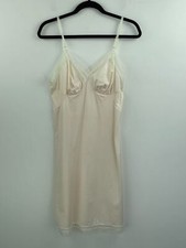 Vanity Fair 36 Small Nightgown Vintage Cream Antron Nylon Womens USA A44-11