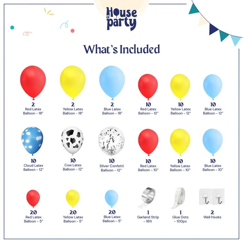 160PCS Boy Story Arch Balloon Set Party Supplies Toy Story Garland Decoration - image 2 of 4