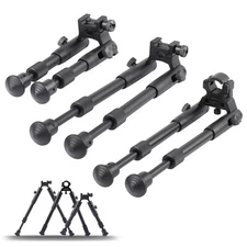 6/10" Adjustable Rifle Bipod Tactical Aluminum Barrel Mount for Picatinny Rail