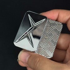 Fidget Slider Metal Trackless EDC Stress Relief Push Card ADHD Office Toy Gifts