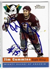 Jim Cummins Signed 2000/01 Topps Heritage Card #174