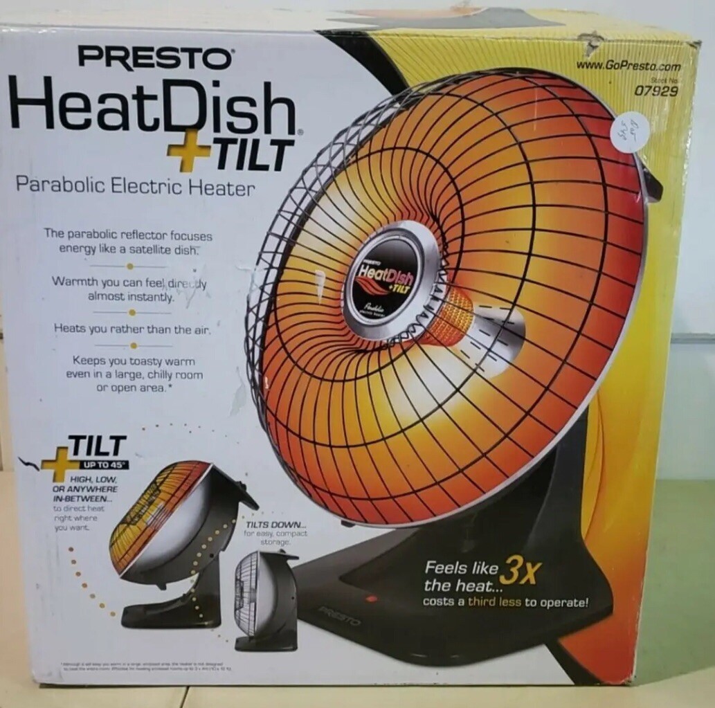 ✳️🔥 Presto Heat Dish Plus Parabolic Electric Heater🔥✳️ | Inox Wind