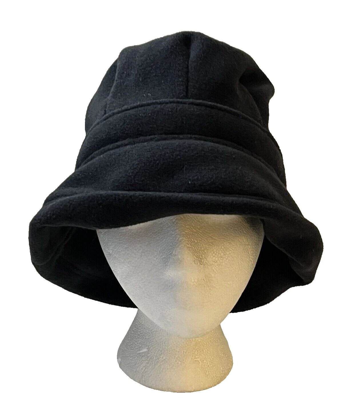 加绒水桶复古帽子女