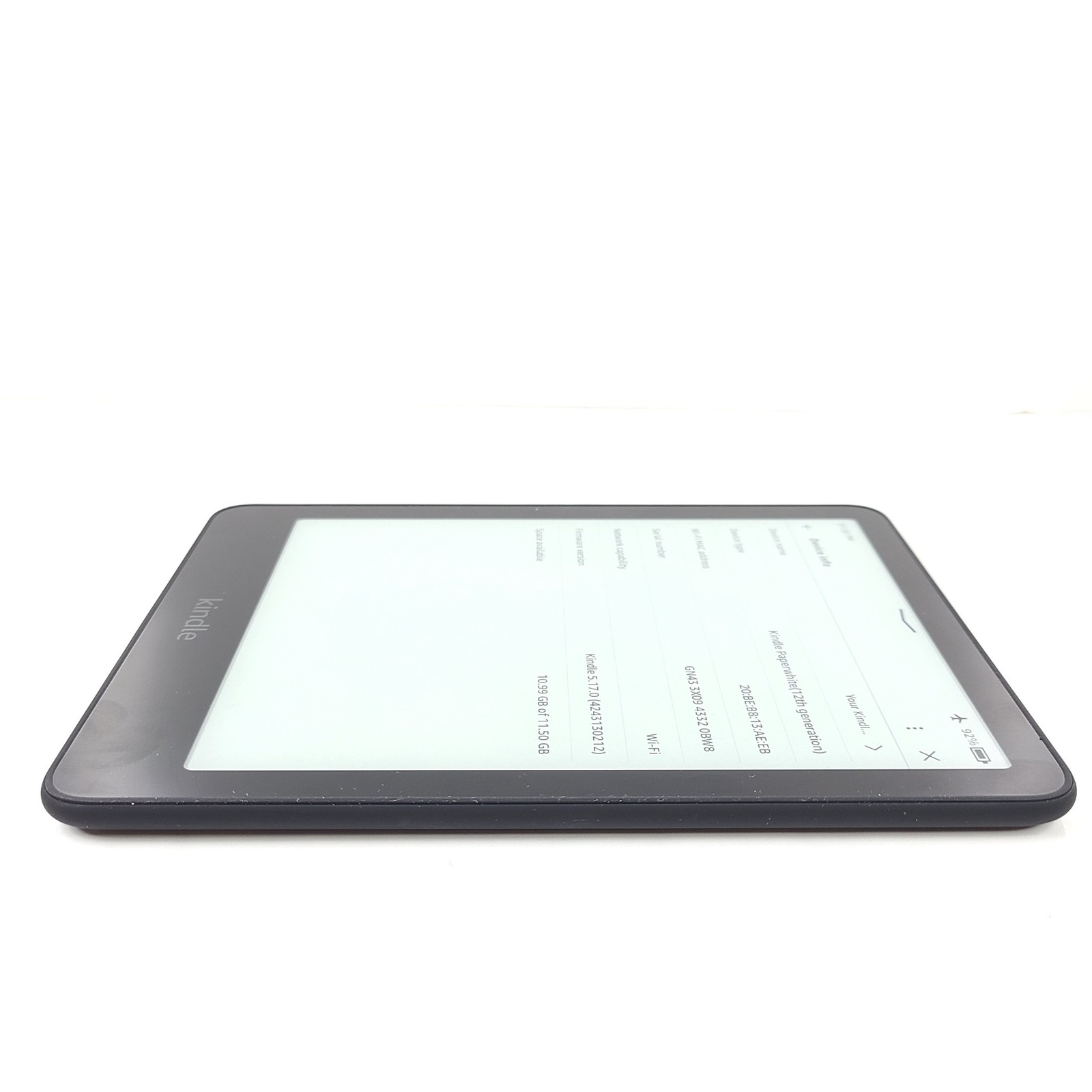 как выглядит Amazon Kindle Paperwhite 12th Gen. 16GB Wi-Fi, 7" Black - UNREGISTERABLE фото