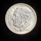 1955-S UNC Roosevelt Dime 90% Silver - Uncirculated Condition A6-10