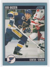 ---1992-93 Score Bob Bassen St. Louis Blues #132