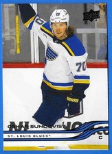 2025-26 Upper Deck Series 1 Hockey Base Oskar Sundqvist #153 St. Louis Blues