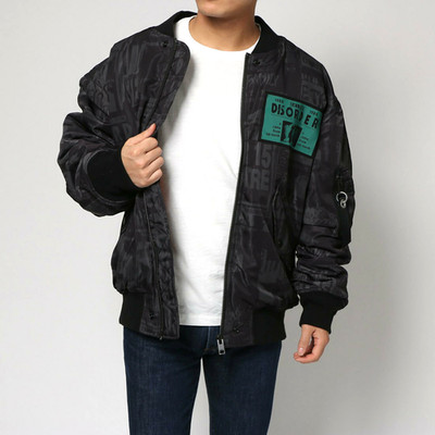 Diesel J PRINCE ED Shell OVERSIZED 100% AUTHENTIC Bomber Jacket New $398 sz L