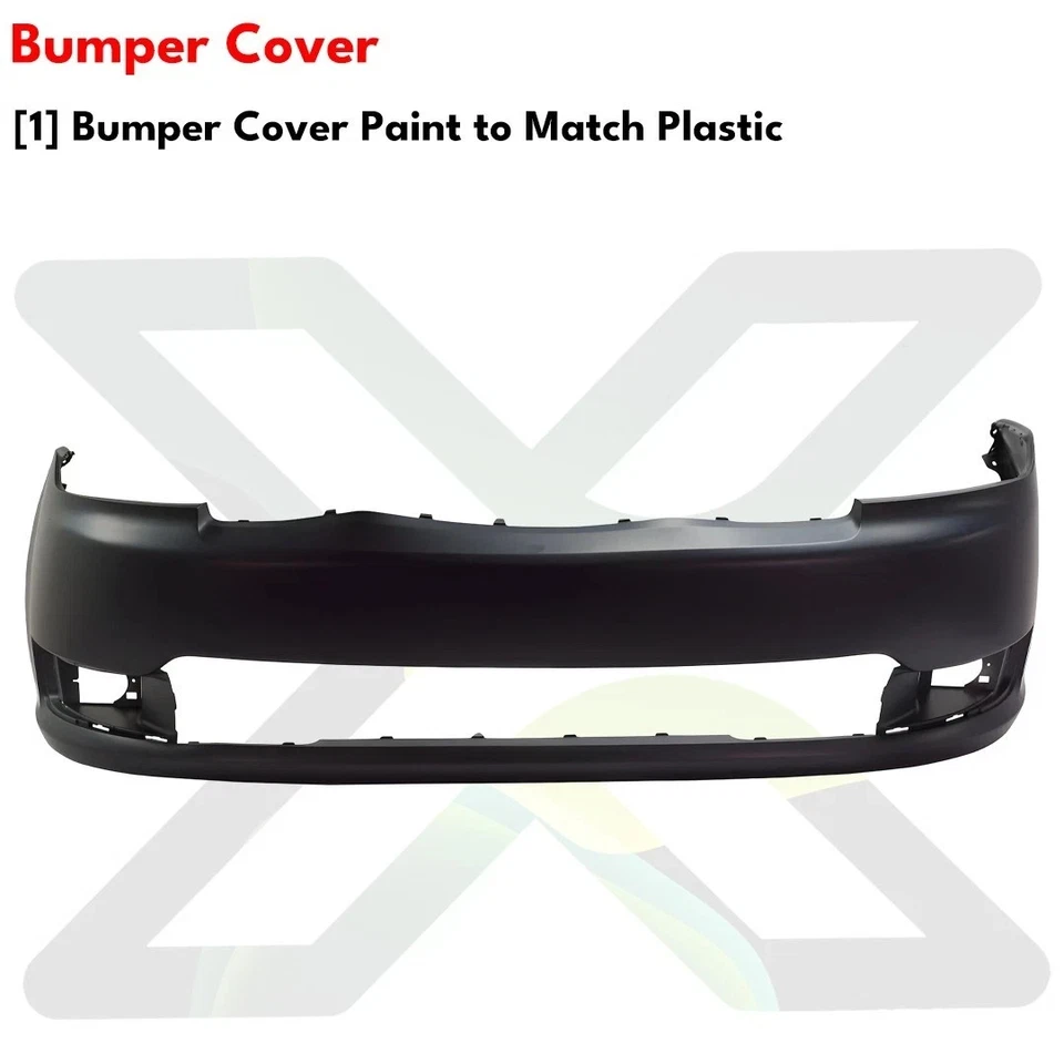 Front Bumper Cover Primed Plastic & Headlights Kit For 2013-2019 Ford Flex Foto 4 de 4