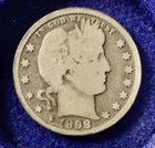 RARE Beautiful 1898-P U.S. Barber Quarter (SILVER) KM 114