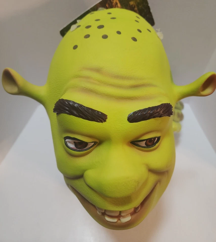 Shrek Mask & Gloves Hands Latex Spirit Halloween Costume Cosplay Brand New - Image 3 of 4