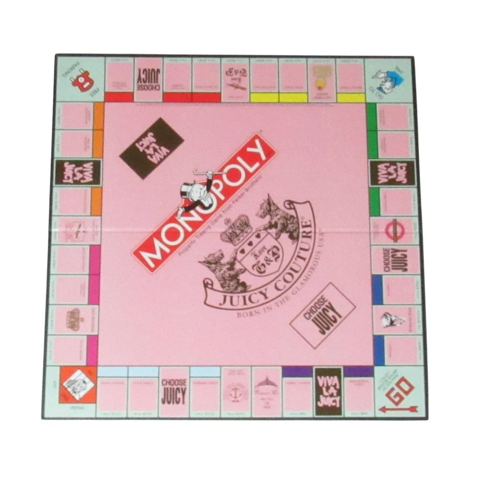 Juicy Couture Monopoly 'Born In The Glamorous USA' Collectors Board Game Complet - Image 3 of 4