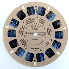 VIEW-MASTER KOŁOWROTEK 3D ⭐ WŁOCHY ⭐ Tekst niemiecki! WENEDIG, Włochy Italia Stereo C0802