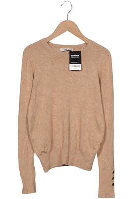 ZARA Pullover Damen Strickpullover Strick Oberteil Gr. S Beige #hlt8xc8