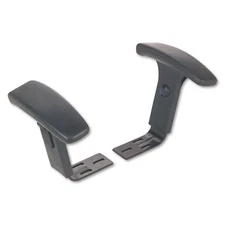 ALE Height Adjustable T-Arms, Interval & Essentia Series Chairs/Stools, Black