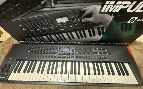 Novation Impulse 61 MIDI Keyboard Controller 61 Keys DAW Tested from japan