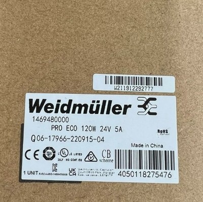 1469480000 PRO ECO 120W 24V 5A 1PCS NEW Weidmuller Power Supply 1469480000