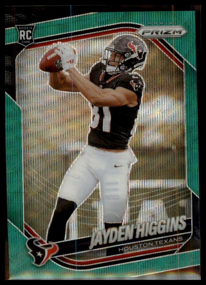 2025 Panini Prizm #376 Jayden Higgins Green Wave