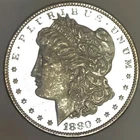 1880 MICRO O MORGAN DOLLAR! ULTRA DMPL! 30+INCH LIQUID BLK MIRRORS$$$ NR #64622