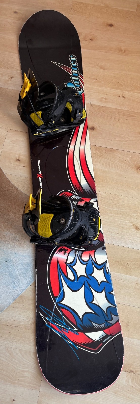 „Legendäres“ Snowboard Palmer X Carbon Inkl. Flow Step-in Bindung