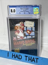 Super Mario Bros. (Nintendo NES, 1985) 100% CIB CGC Graded 5-Screw LOOK 👀