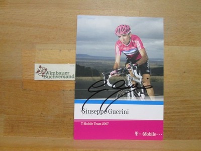 Original Autogramm Giuseppe Guerini Radsport T Mobile /// Autogramm Autog 250565