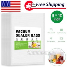 100 pack Vacuum Seal Bags Quart 8x12 Food Saver Vacuum Sealer Storage Bags 4 Mil