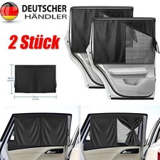 2x Sonnenschutz Auto Vorhang, Magnetisch Auto Sonnenschutz Hinten mit UV Schutz