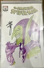 Marvel Comic Amazing Spider-Man #70 Variant Peach MoMoKo Green Goblin Signed COA