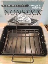 Vintage Commercial Calphalon Nonstick 14" Roast Pan & Nonstick Rack MADE IN USA!