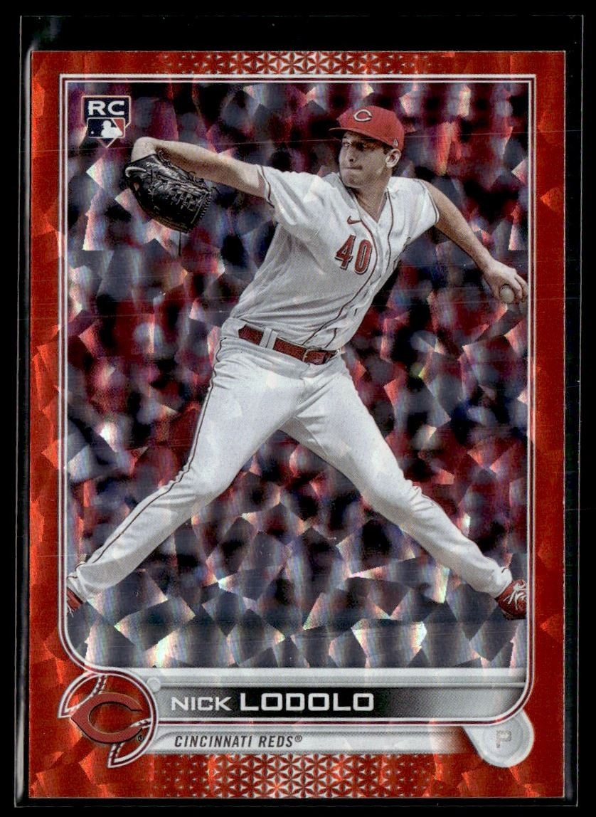 2022 Topps Update Orange Ice Foil Nick Lodolo RC 181/299 Cincinnati Reds #US298