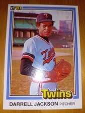 1981 Donruss Darrell Jackson P Minnesota Twins Baseball Team Collector Card #547