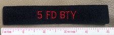 Canadian Army - post-WW2 - 5th (BC) Field Battery RCA - Shoulder title / flash