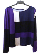 Langarmshirt Gr. 40/42   Handgefertigtes Unik...