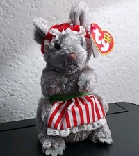 Ty Beanie Baby JANGLEMOUSE Christmas Mouse Stuffed Plush Animal Toy NWT