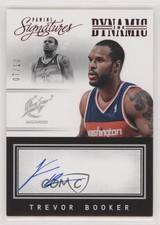 2013-14 Panini Signatures Dynamic Ink Red 7/10 Trevor Booker #18 Auto 9w4