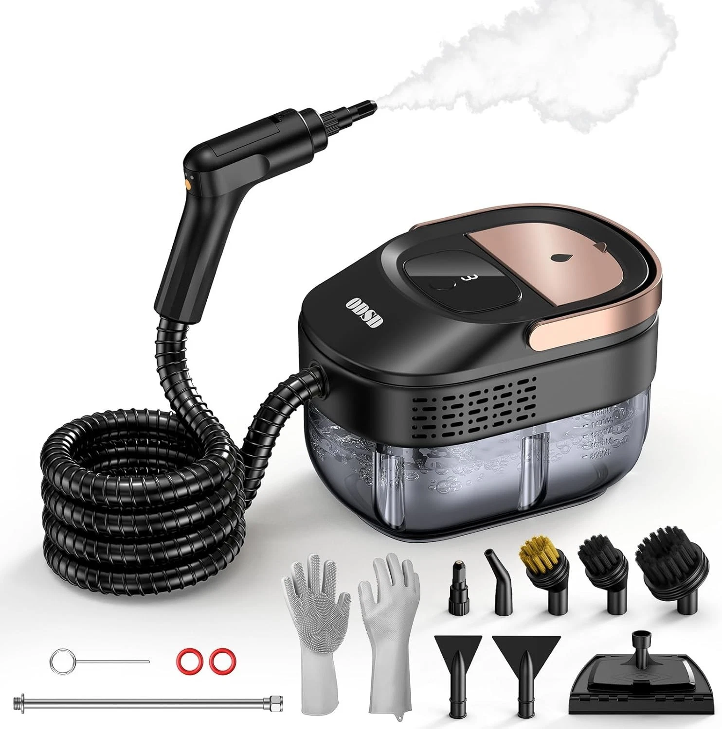 Steam Cleaner for Home & Car, 3-Level Adjustable Steamer for Cleaning, 15s Heat-
Opens in a new wind