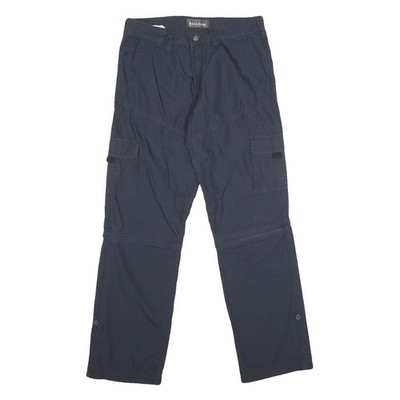 BIAGGINI Herren Baumwoll Cargo Regular Fit Gerade Hosen W31 L32 Navy