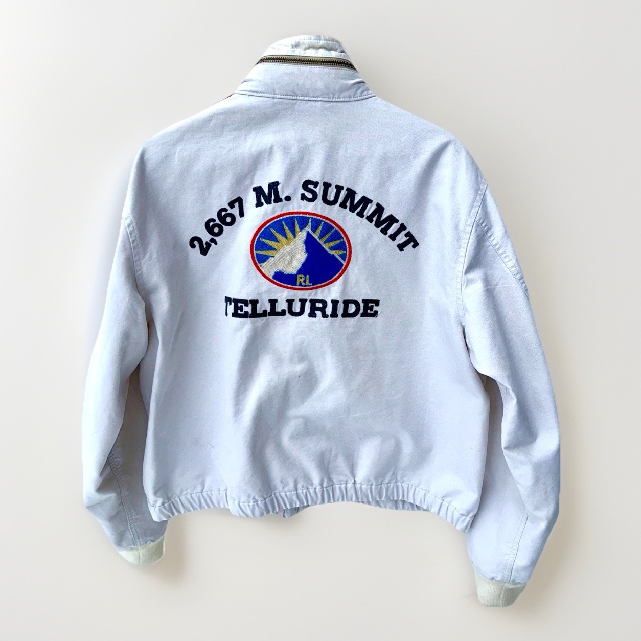 Polo Ralph Lauren Racing Equipment Telluride Summit Jacket White XL Red Stripe