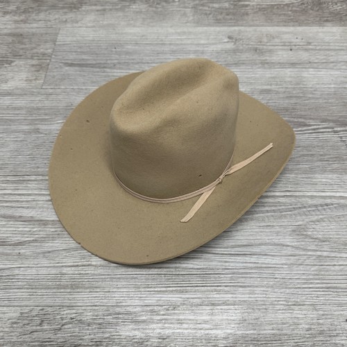Chapeau De Cowboy Vintage Stetson 3X Castor - Taille 7 1/4 Marron - Très Bon état