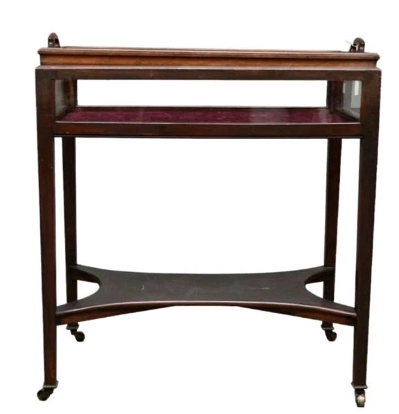 George 111 Mahogany Vitrine with removable tray top - Image 2 of 4