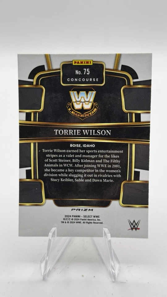 2024 Panini Select WWE - Concourse Torrie Wilson #75 Orange Flash Prizm - Image 2 of 2