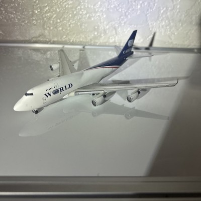 Jet-X  JX505 1:400 World Airways Cargo Boeing 747 -N740WA - Read Description